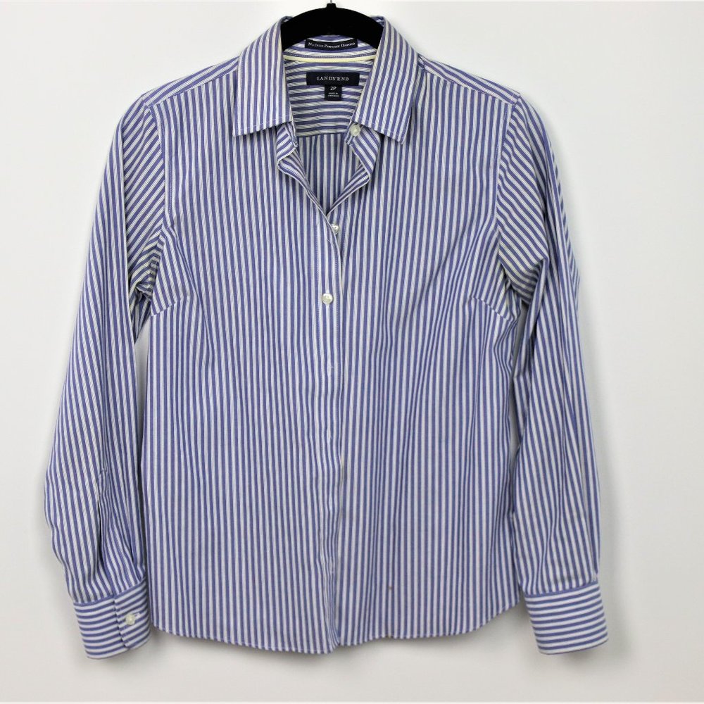 LANDS END BUTTON DOWN DRESS SHIRT
